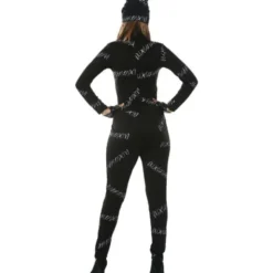 Katt Maskeraddräkt Svartvit (Medium (38-40))