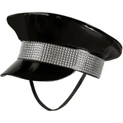 Keps Svart med Strass