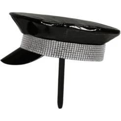 Keps Svart med Strass
