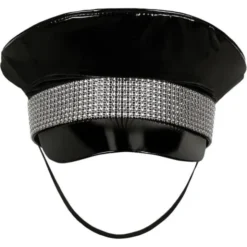 Keps Svart med Strass