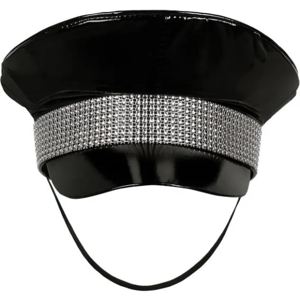 Keps Svart med Strass
