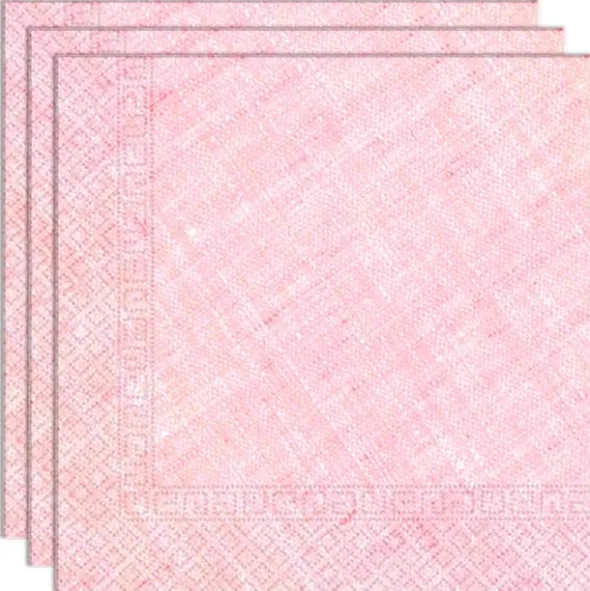 Komposterbara Servetter Rosa Solid Color