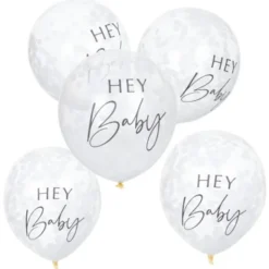 Konfettiballonger Hey Baby