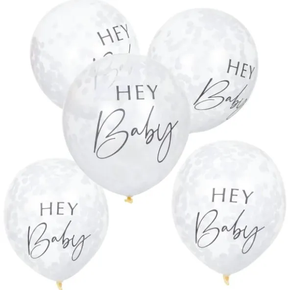 Konfettiballonger Hey Baby
