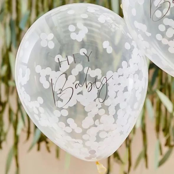 Konfettiballonger Hey Baby