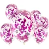 Konfettiballonger Magenta 6-pack