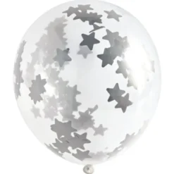Konfettiballonger med Tofsar Silver