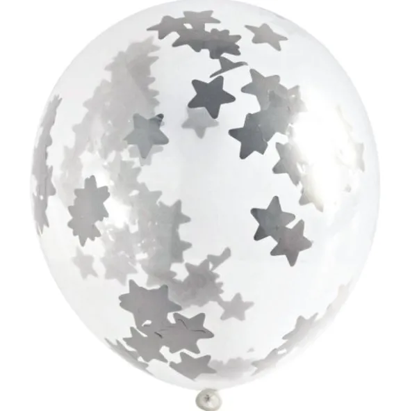 Konfettiballonger med Tofsar Silver