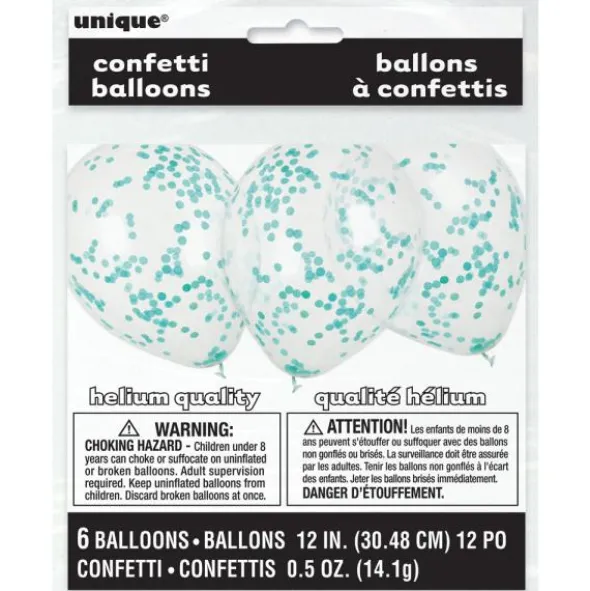 Konfettiballonger Mintgrön