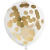 Konfettiballonger Prickar Guld