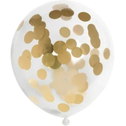 Konfettiballonger Prickar Guld