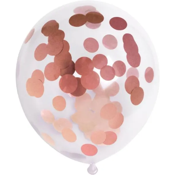 Konfettiballonger Prickar Roséguld