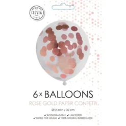 Konfettiballonger Prickar Roséguld