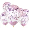 Konfettiballonger Rosa 6-pack