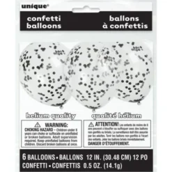 Konfettiballonger Svart