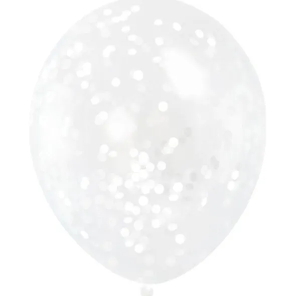 Konfettiballonger Vit