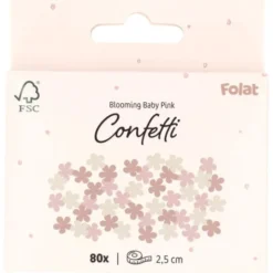 Konfetti Blommor Rosabrun/Gammalrosa/Beige 80-pack