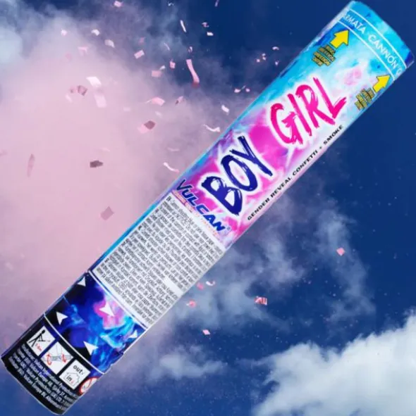 Konfettikanon Boy or Girl Rosa