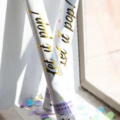 Konfettikanon Flerfärgad Pastell 40 cm