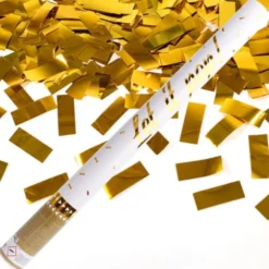 Konfettikanon Guld Folie 60 cm