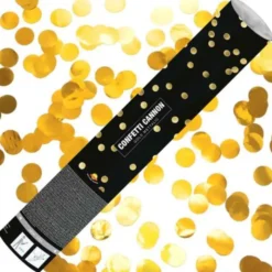 Konfettikanon Metallic Guld 40 cm