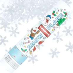 Konfettikanon Snöflingor 25 cm