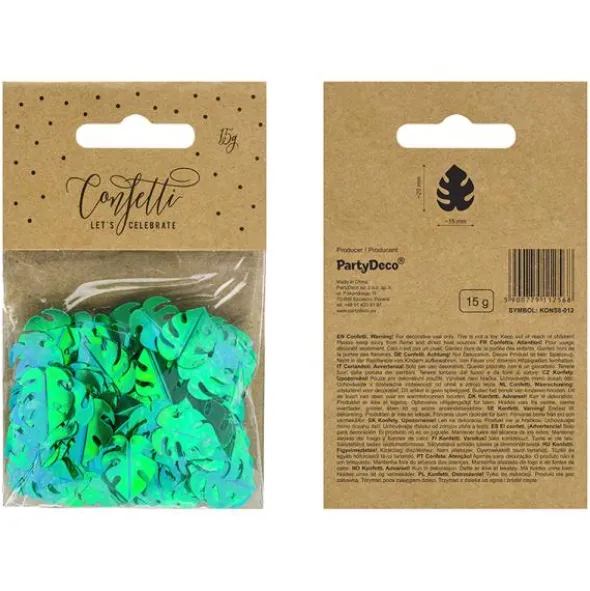 Konfetti Löv Metallic Grön