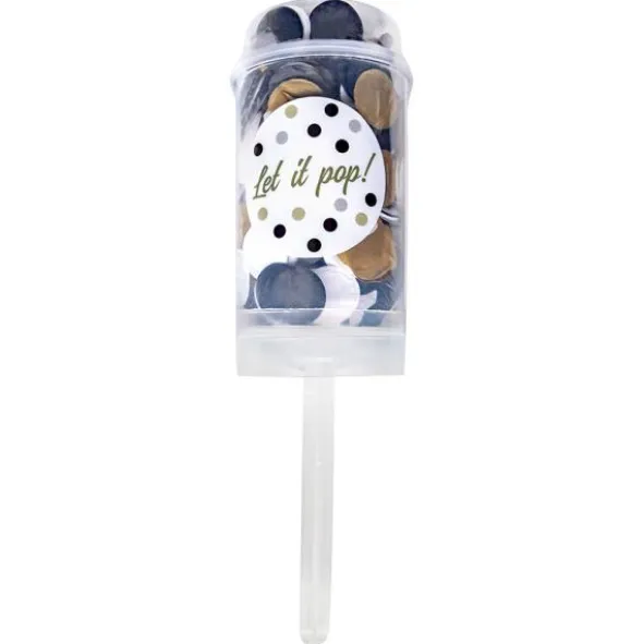 Konfetti Push Pop Vit-Svart-Beige