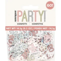 Konfetti 60! år Metallic