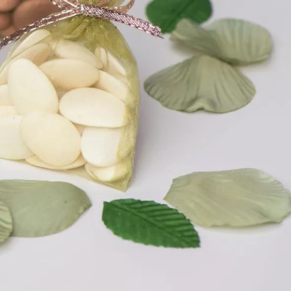 Konfetti Rosenblad Olivgrön