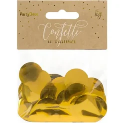 Konfetti Stora Prickar Guld