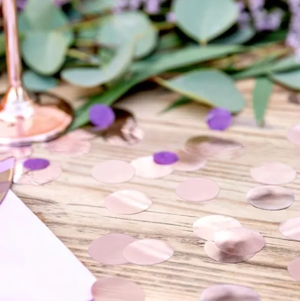 Konfetti Stora Prickar Roséguld