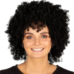 Kort Afroperuk Svart