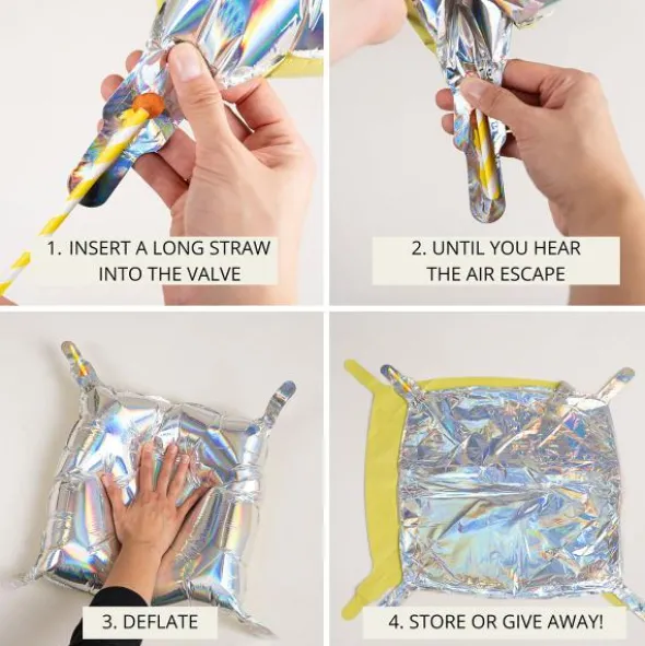 Kuddballonger Dammrosa 4-pack