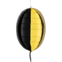 Kuddballonger Guld/Svart 4-pack