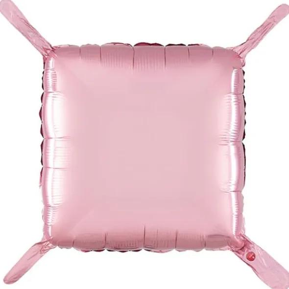 Kuddballonger Silver/Pastellrosa 4-pack