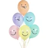 Latexballonger Ansikten (6-pack)