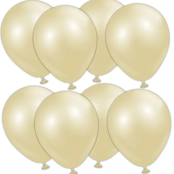 Latexballonger Antikguld 13 cm (25-pack)