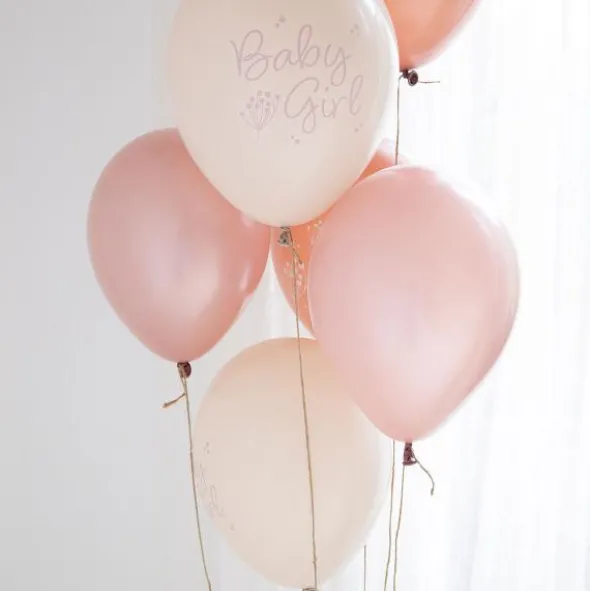 Latexballonger Baby Girl Mix 6-pack