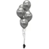Latexballonger Chrome Grafit Platinum