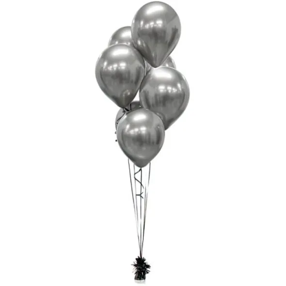 Latexballonger Chrome Grafit Platinum