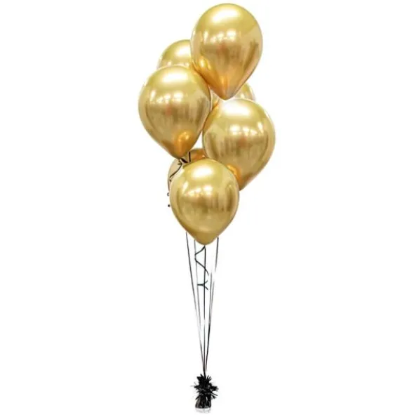 Latexballonger Chrome Guld Platinum