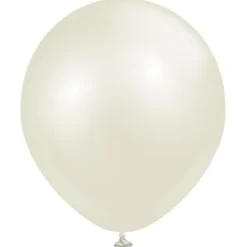 Latexballonger Elfenbensvit 45 cm (5-pack)