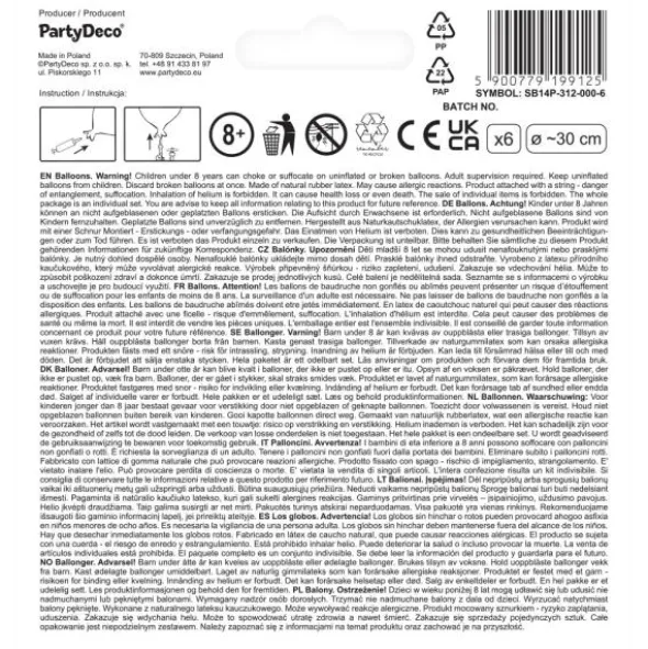Latexballonger Flygplan Mix