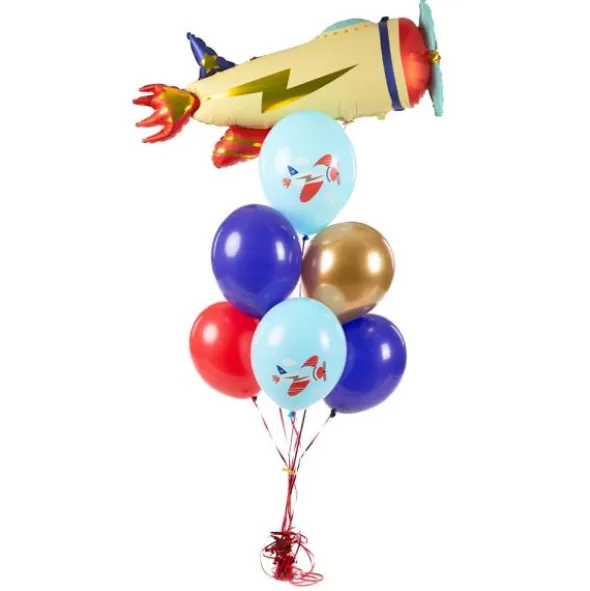 Latexballonger Flygplan 50-pack