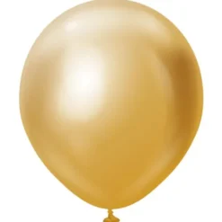 Latexballonger Guldkrom 45 cm (5-pack)