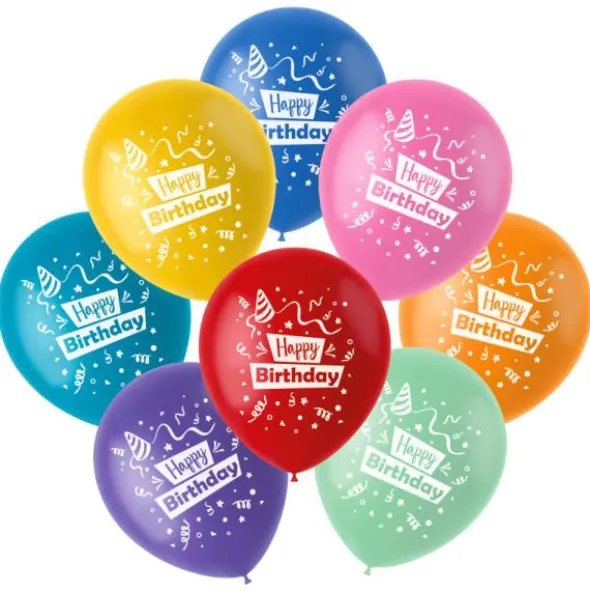 Latexballonger Happy Birthday