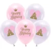 Latexballonger Happy Birthday Prinsessan 33 cm