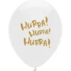 Latexballonger Hurra! 6-pack