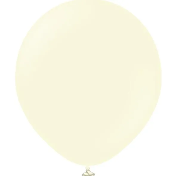 Latexballonger Macaron Blekgul 45 cm (5-pack)